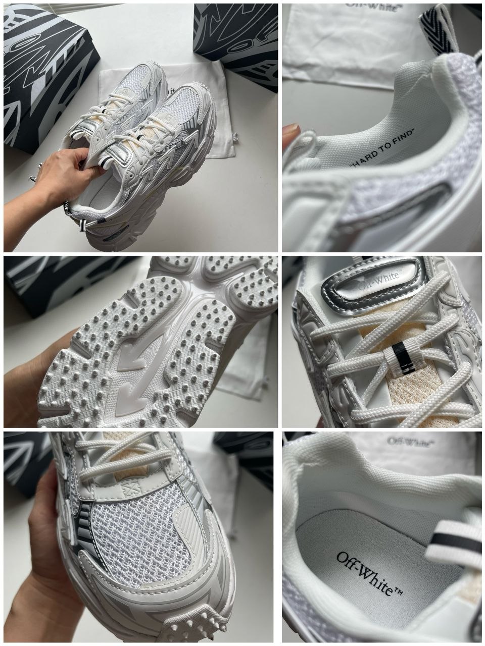0ff-Wh1te BE RIGHT BACK White-Silver image 2