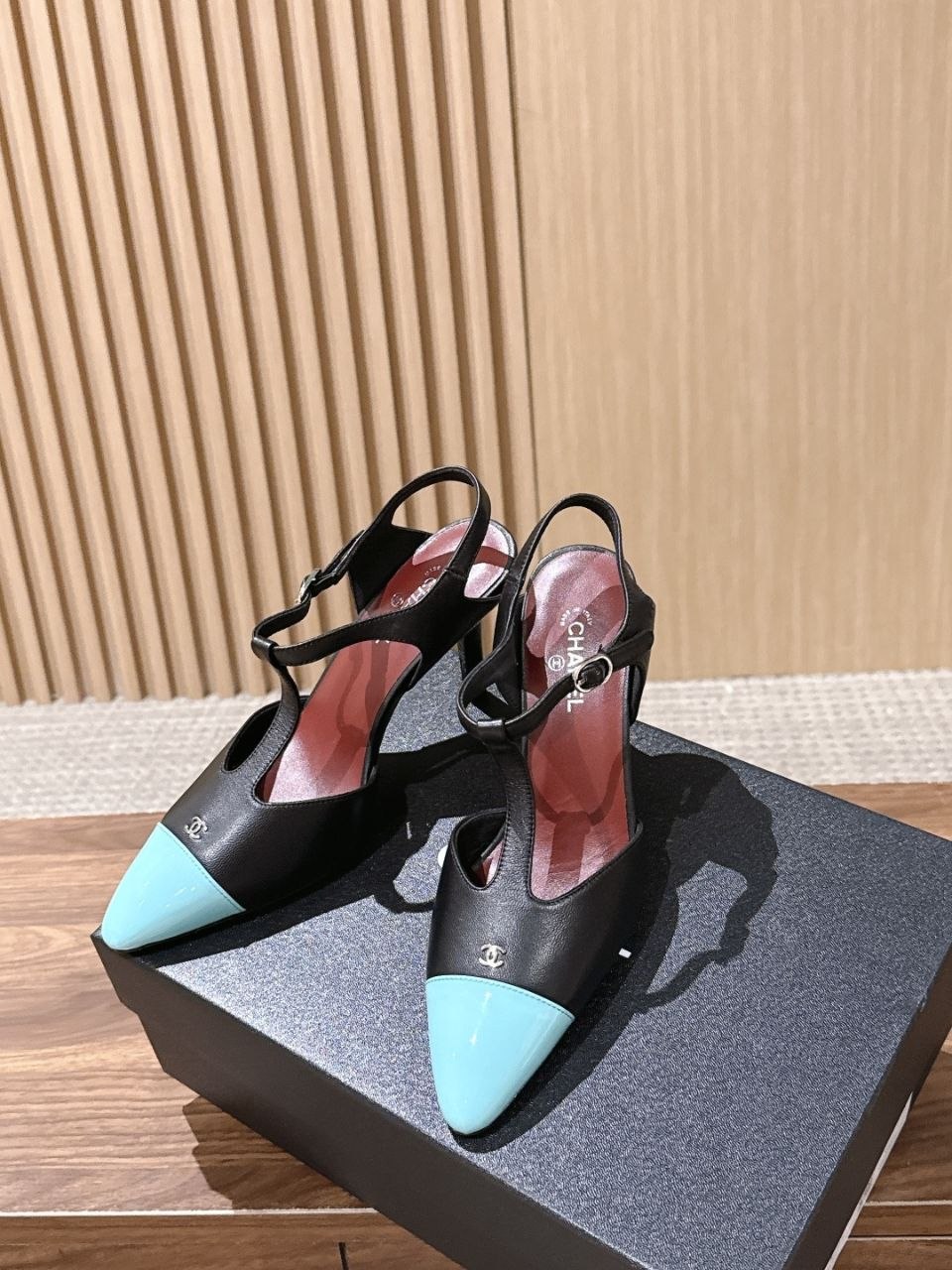 Chane1 Two-Tone Slingback Heels image 5