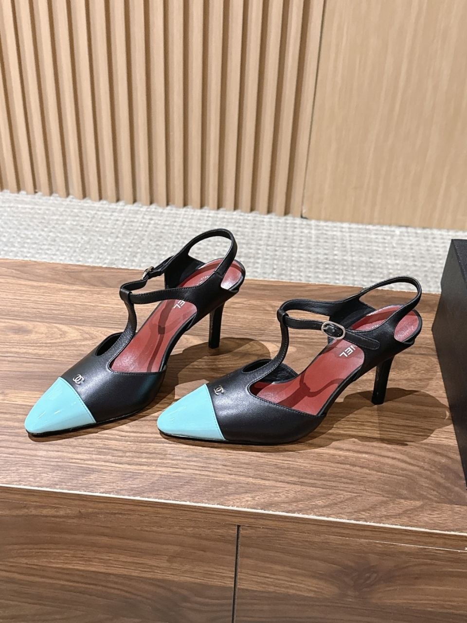 Chane1 Two-Tone Slingback Heels image 6