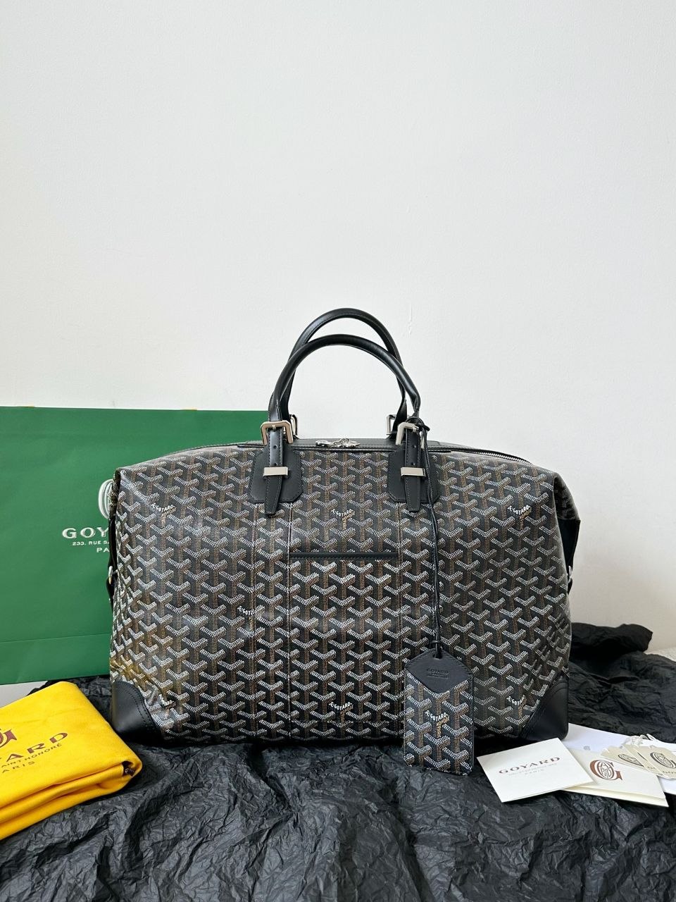 G0yard Boeing 45 Travel Bag Black-Brown