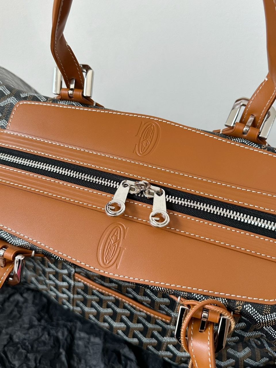 G0yard Boeing 45 Travel Bag Black-Brown image 8