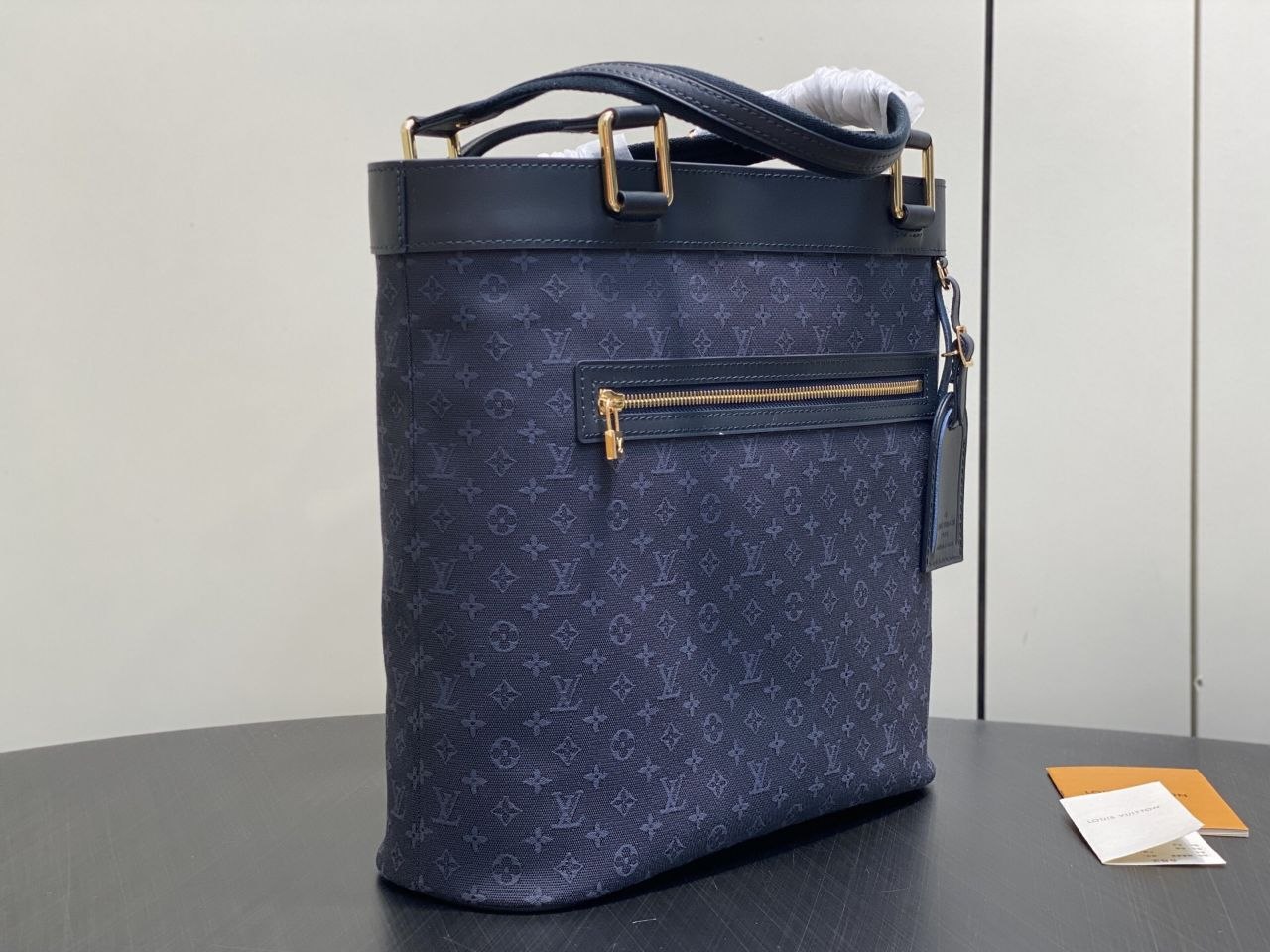 1V Lucille Tote Dark Blue Denim image 2