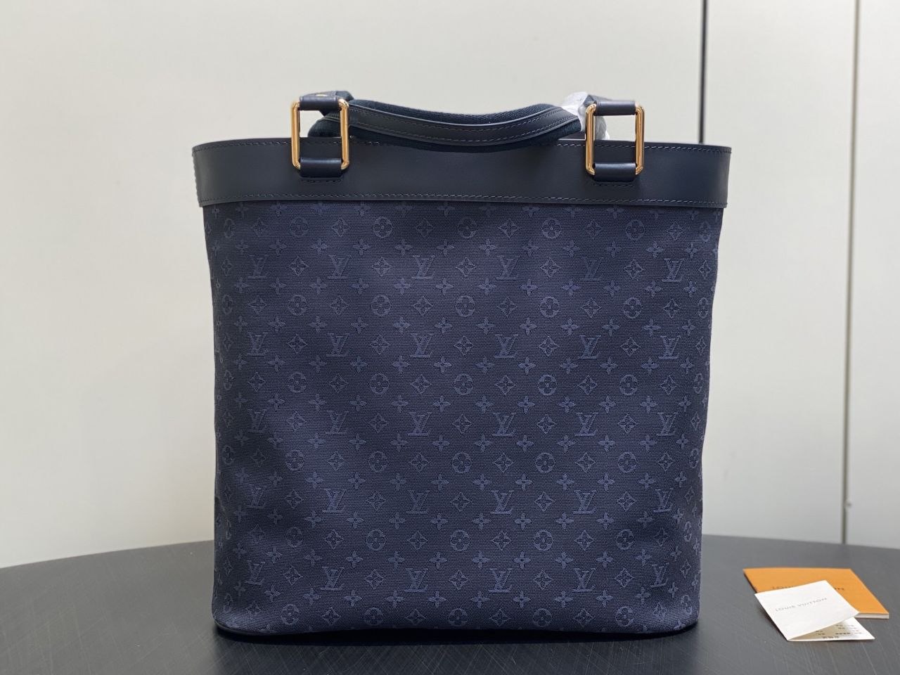 1V Lucille Tote Dark Blue Denim image 3