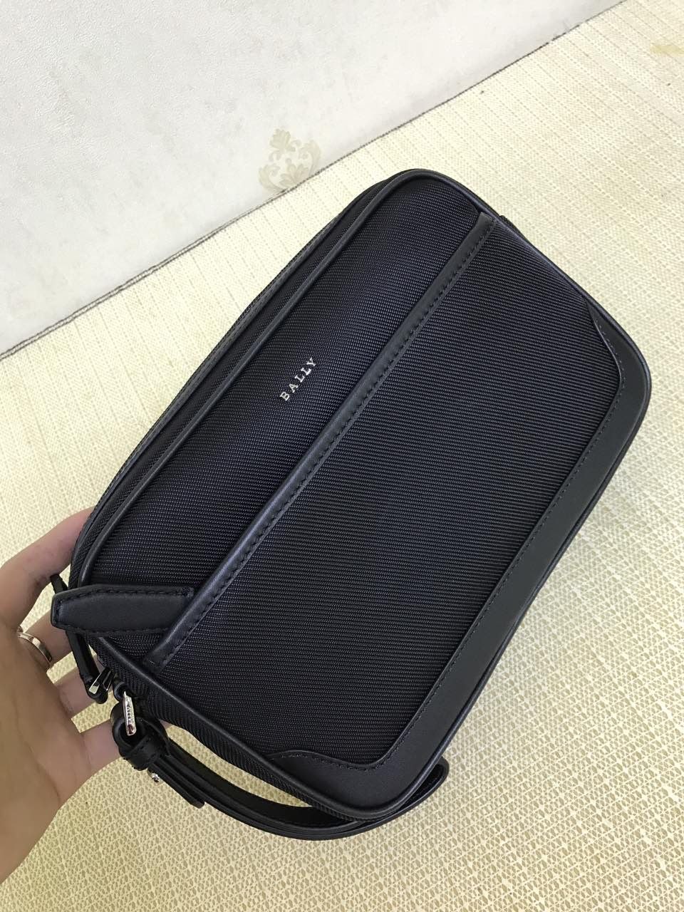 Bally Wristlet Clutch Black