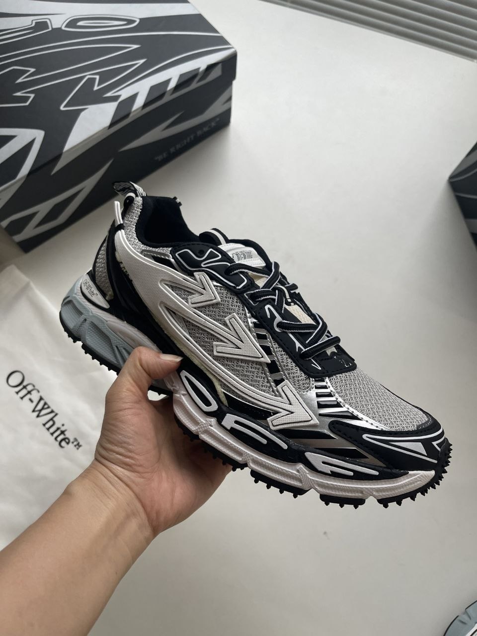 0ff-Wh1te BE RIGHT BACK Black-Grey image 7