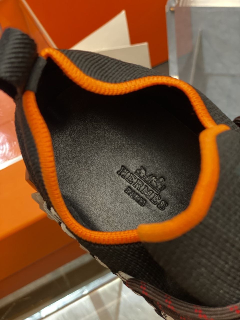 H3rmes Lift Knit Black-Orange image 7