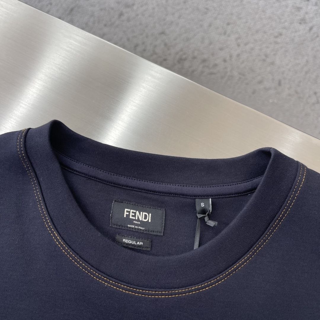 F3nd1 Pocket Tee Navy