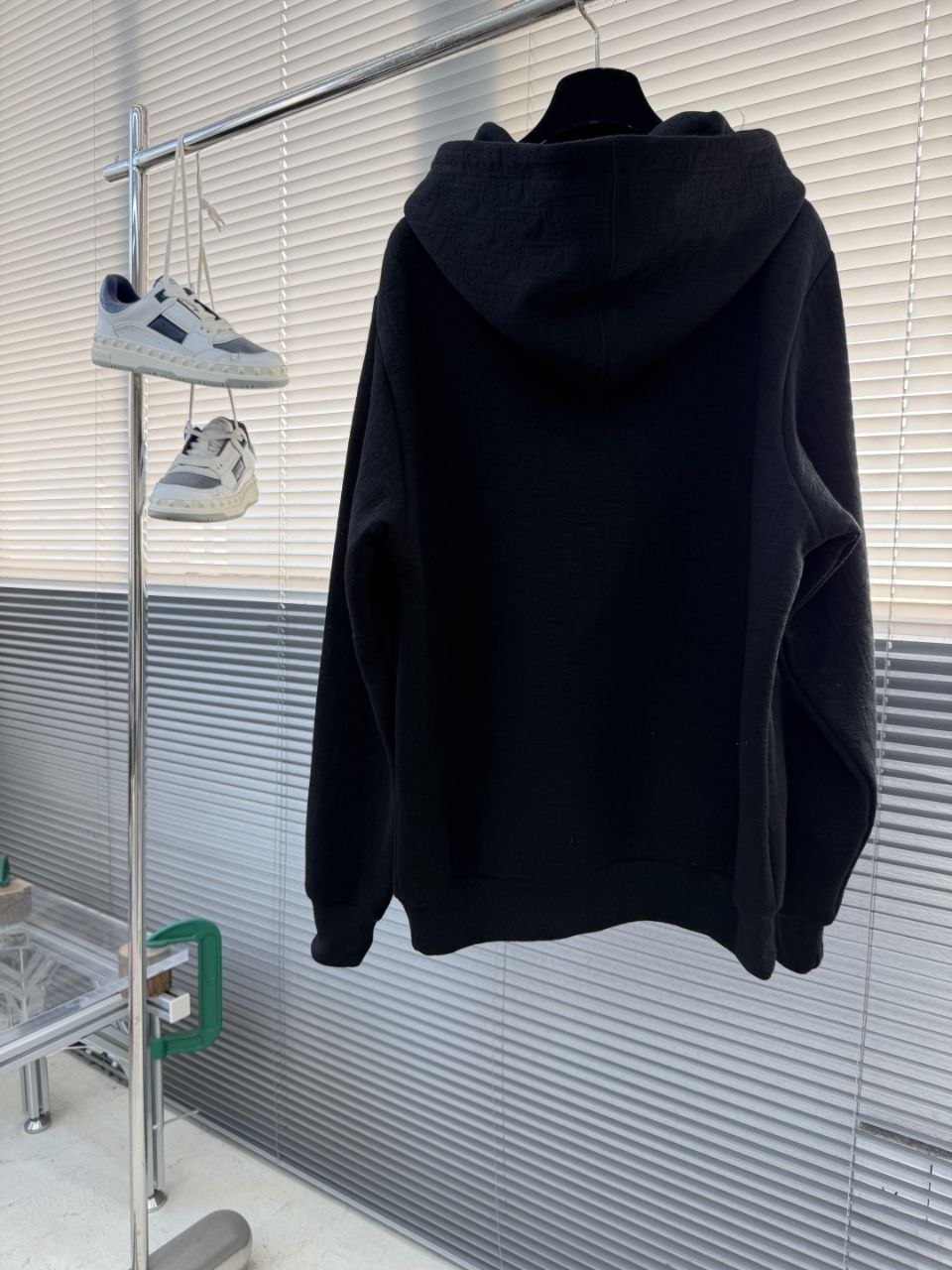 D1or Oblique Jacquard Hoodie Navy image 4