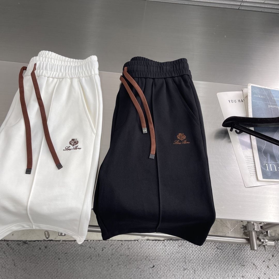 Loro P1ana Embroidered Shorts Brown image 5