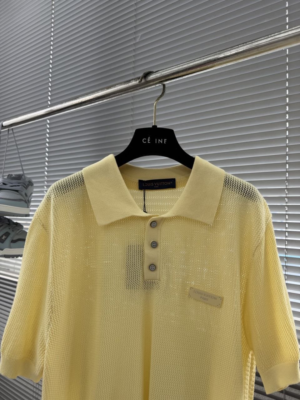 1V Waffle Knit Tee Yellow image 3
