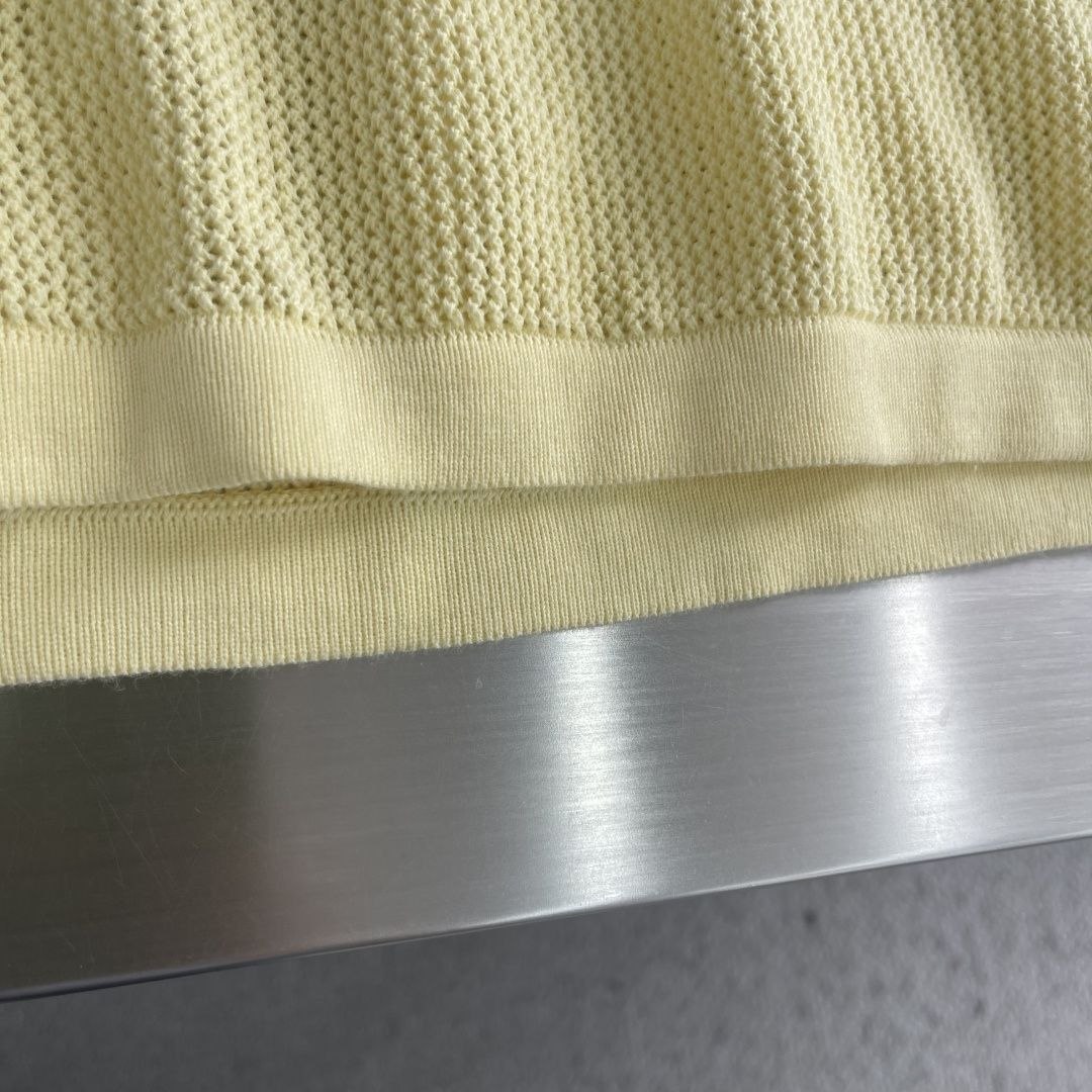1V Waffle Knit Tee Yellow image 6