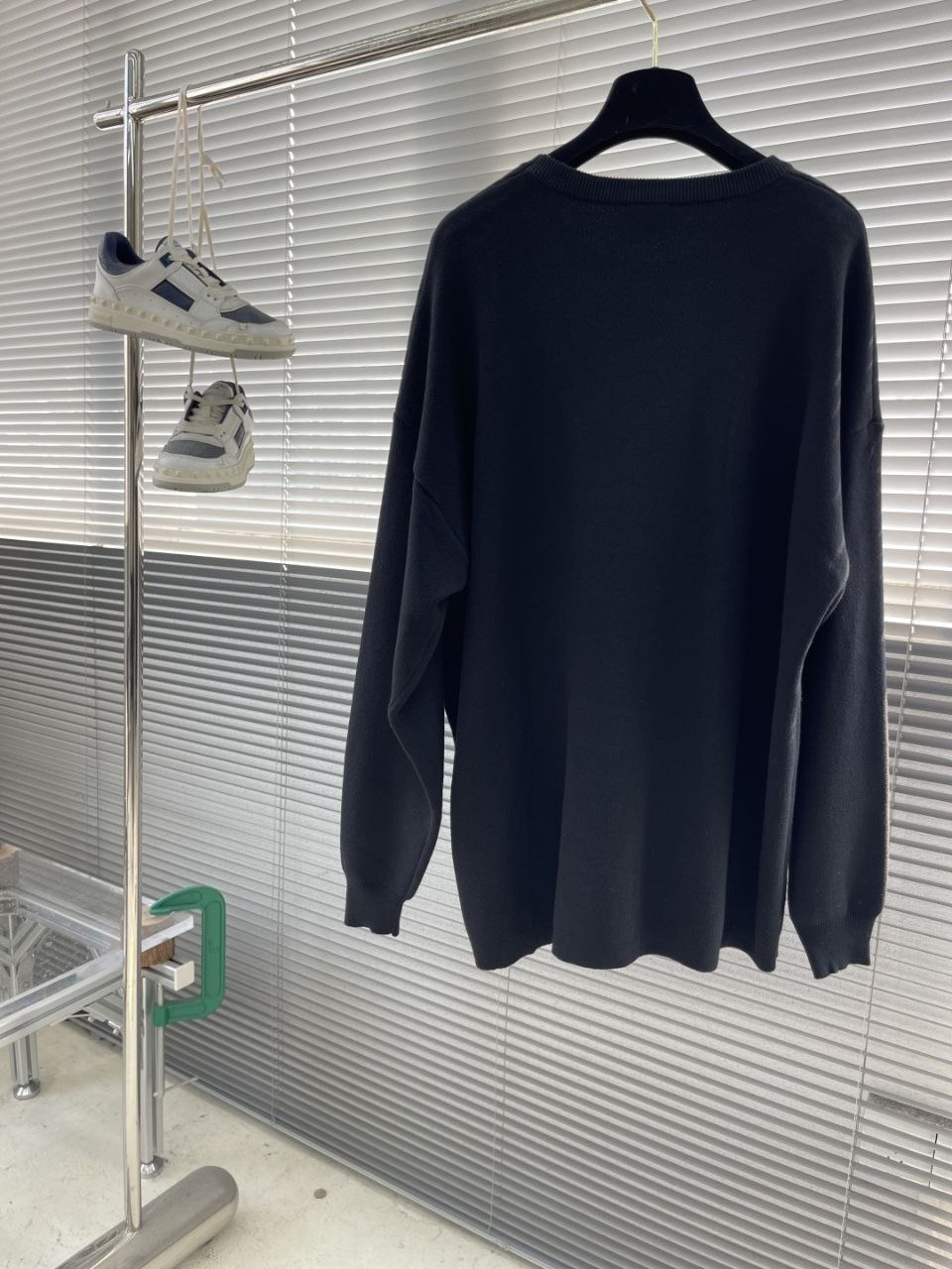L03we Jacquard Pocket Sweater Navy image 7