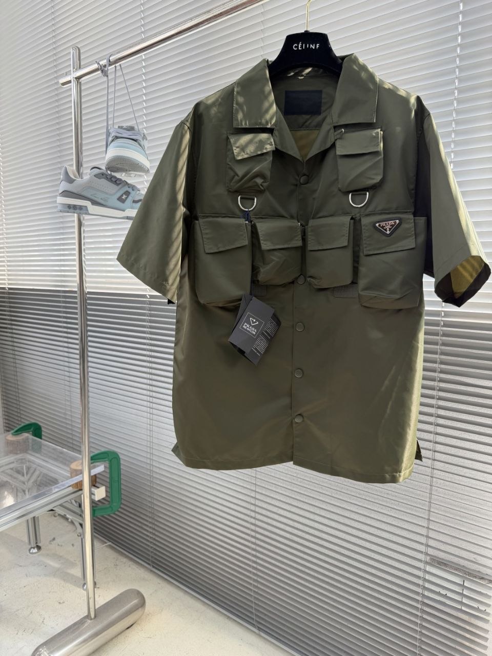 Pr@da Utility Shirt Olive image 2