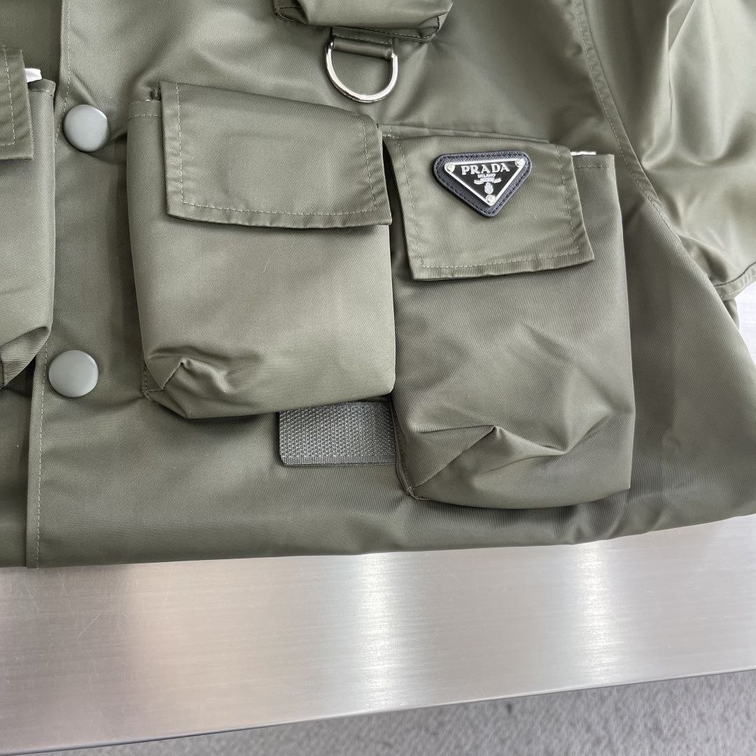 Pr@da Utility Shirt Olive image 3