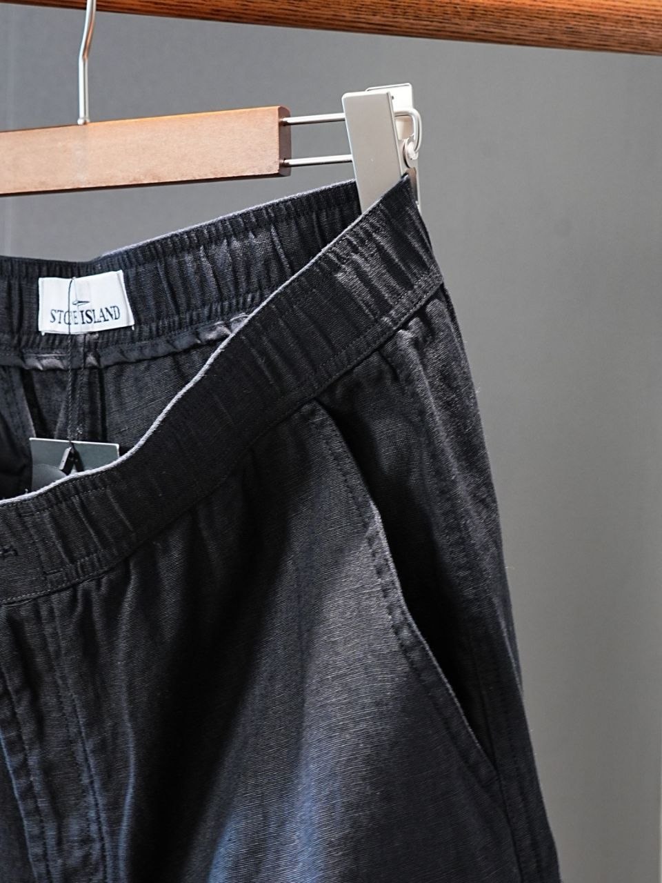 Stone 1sland Linen Cargo Shorts image 7