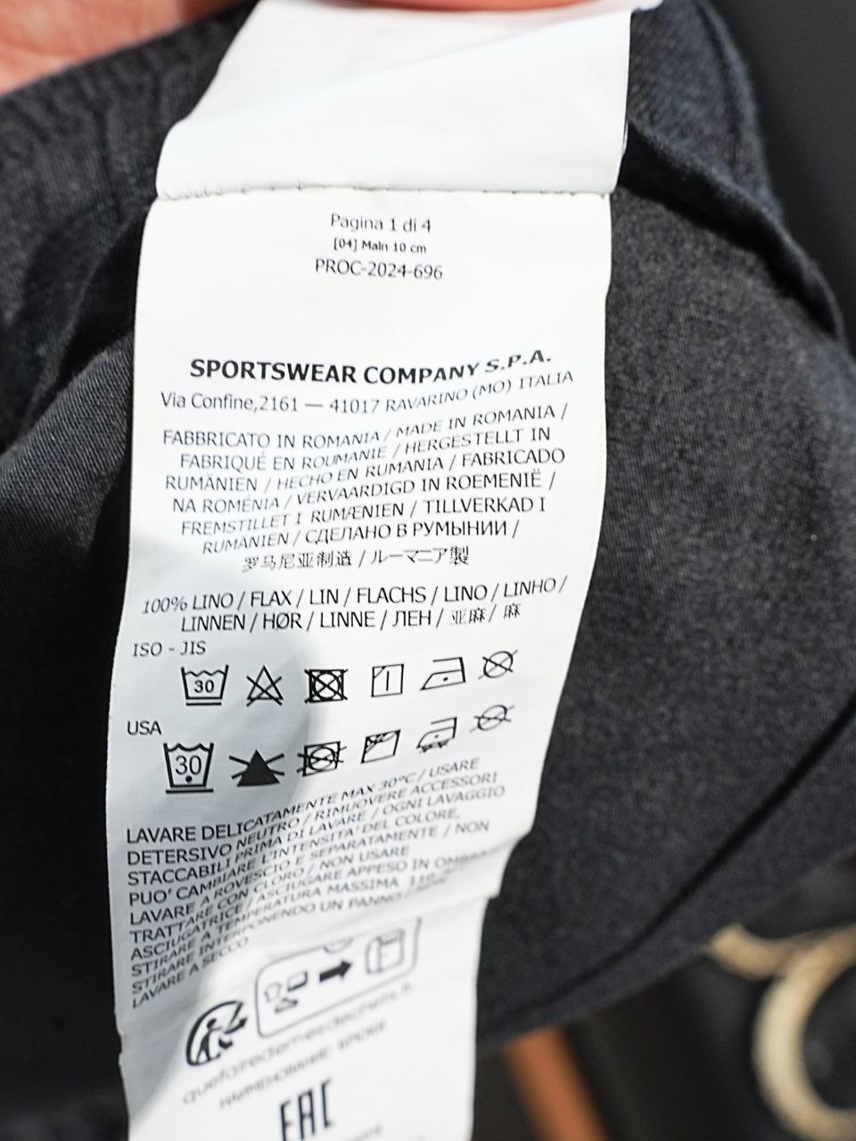 Stone 1sland Linen Cargo Shorts image 9