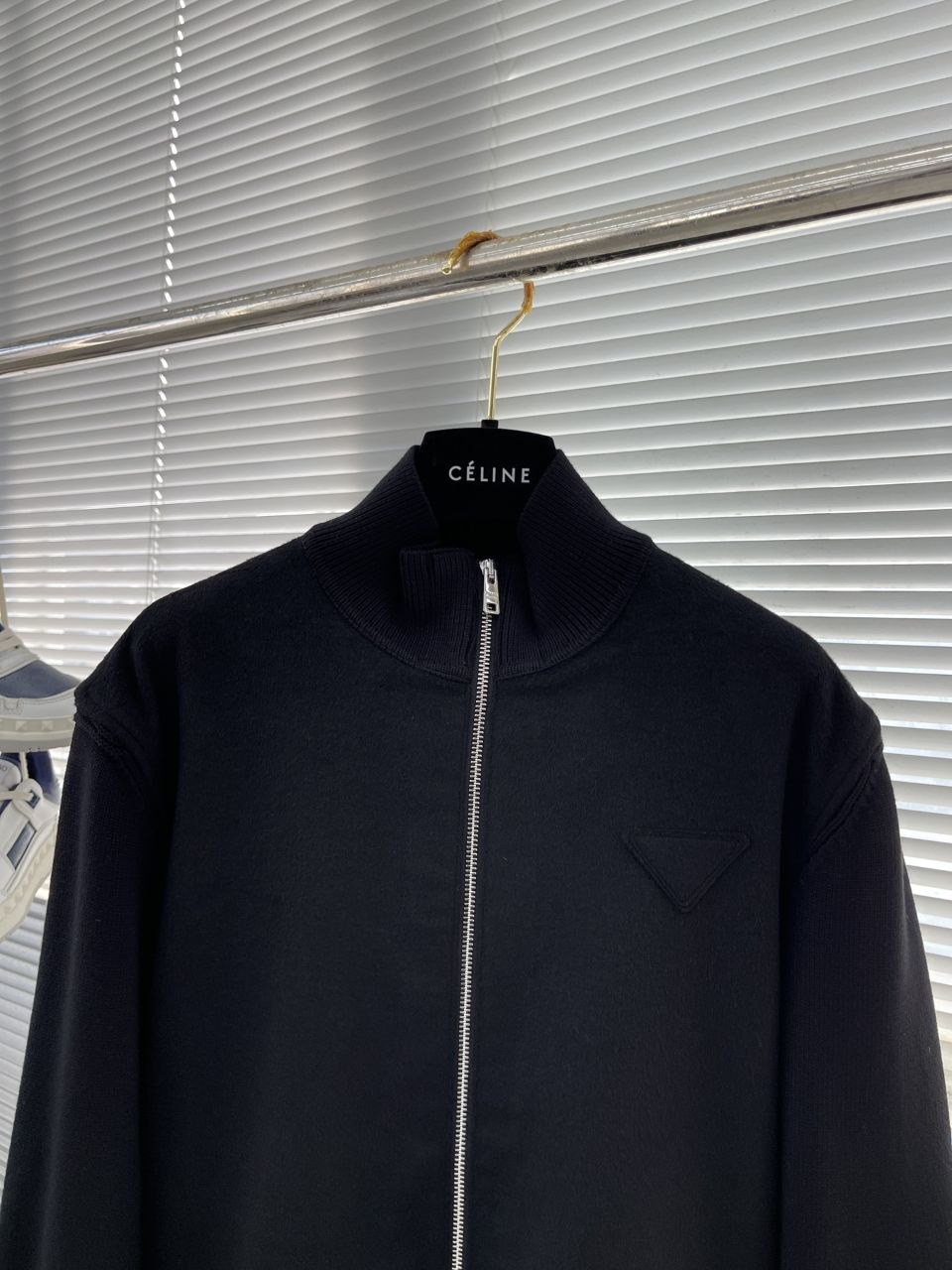 Pr@da Wool & Felt-Panel Jacket