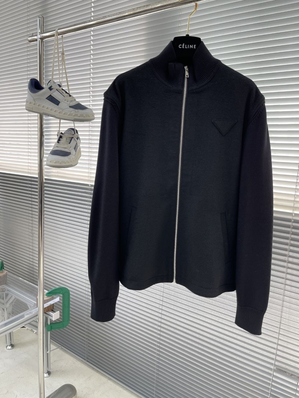 Pr@da Wool & Felt-Panel Jacket image 2