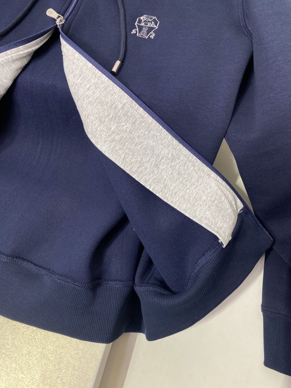 Brun3llo Cuc1nelli Zip Hooded Knit image 6