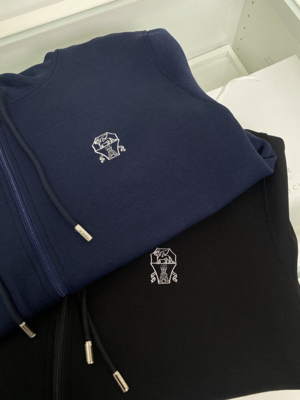 Brun3llo Cuc1nelli Zip Hooded Knit image 9