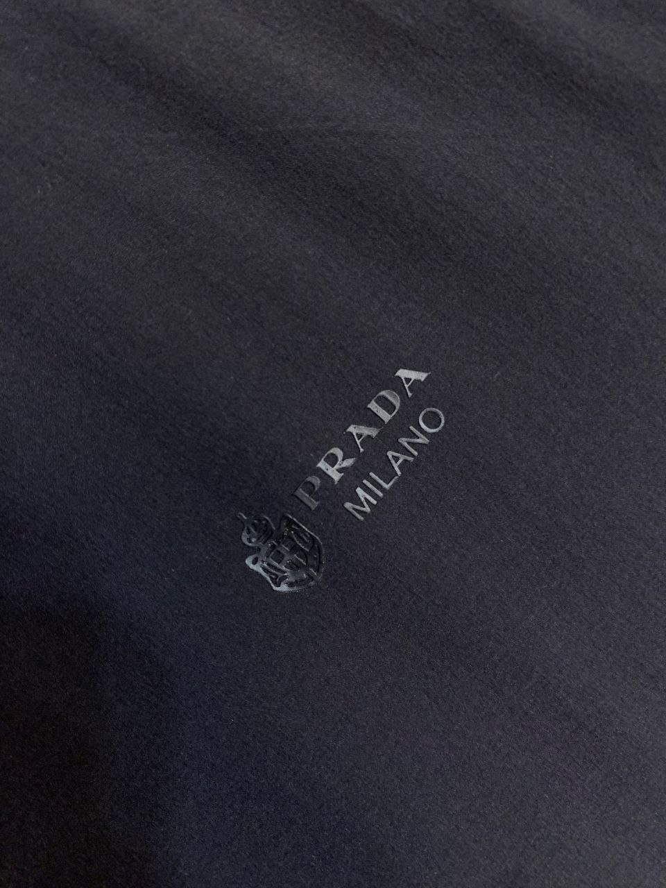 Pr@da Letter-Print Hooded Jacket image 7