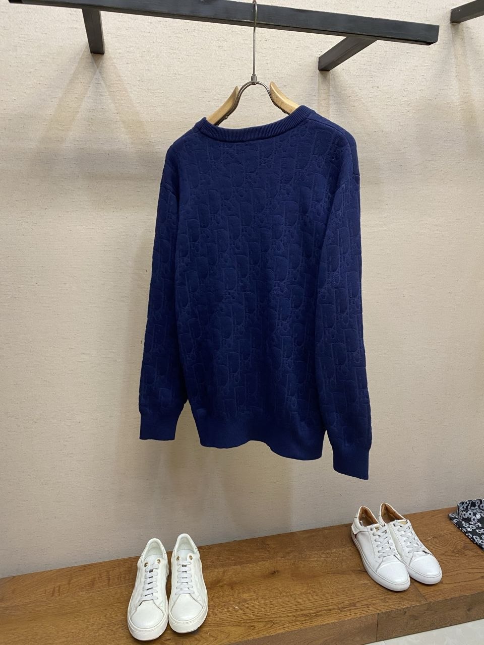 D1or Full Jacquard Round-Neck Sweater image 2