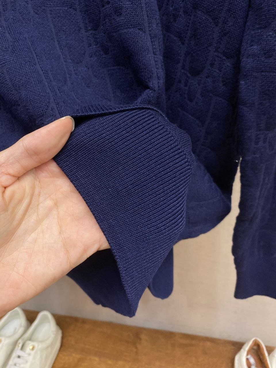 D1or Full Jacquard Round-Neck Sweater image 5