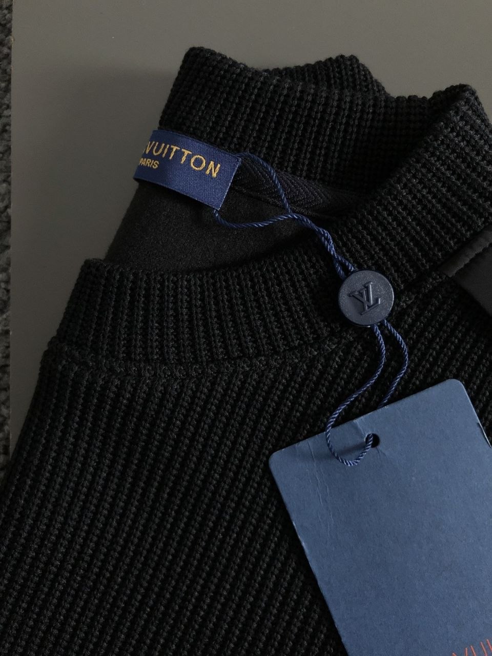 1V Monogram Sweater — Black image 6