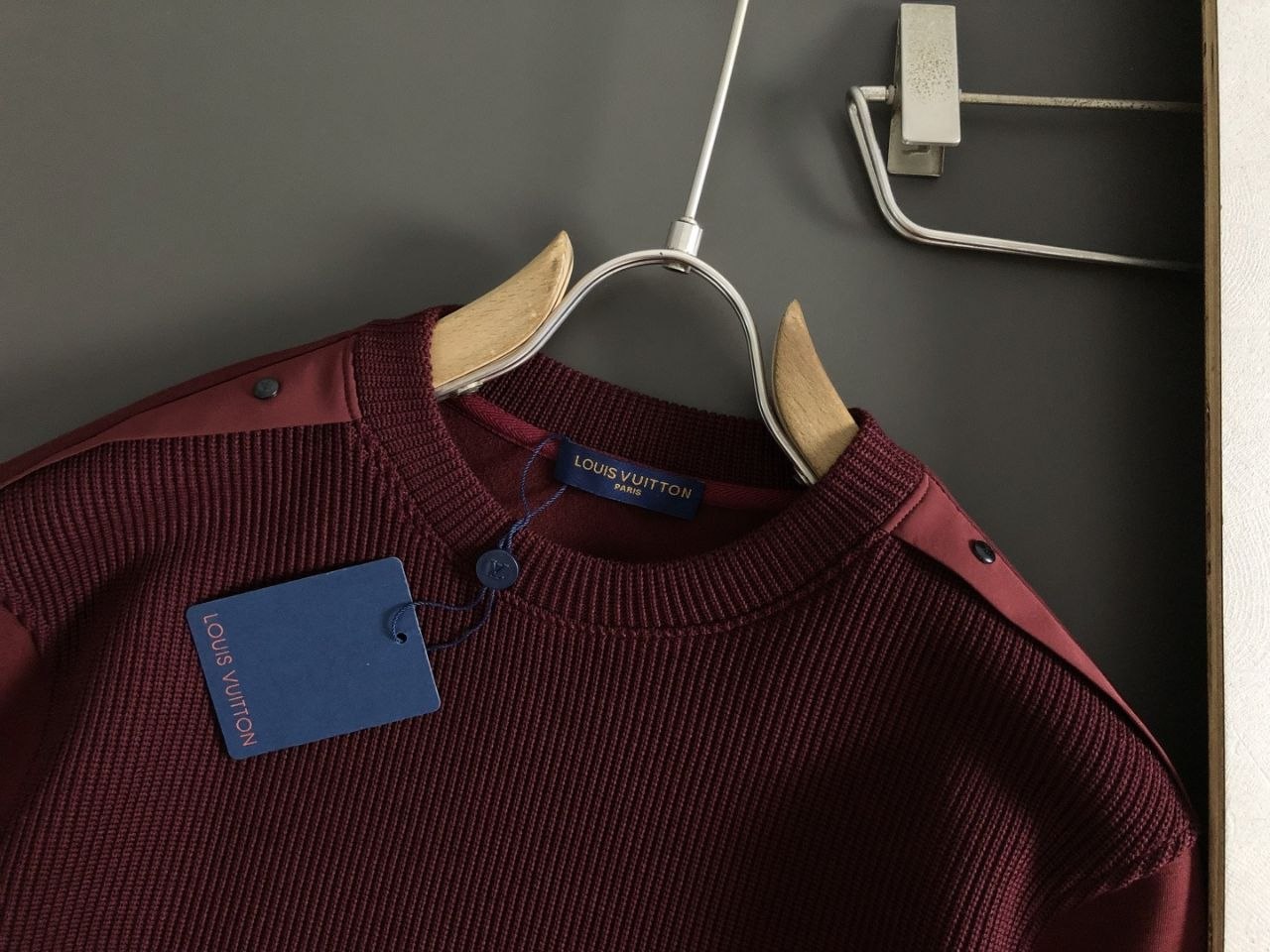 1V Monogram Sweater — Red