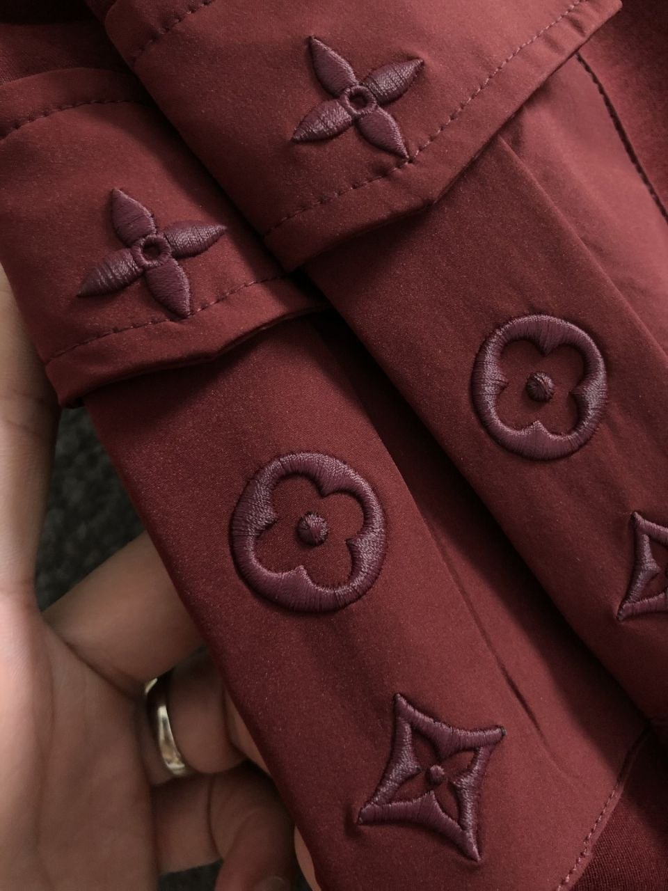 1V Monogram Sweater — Red image 5
