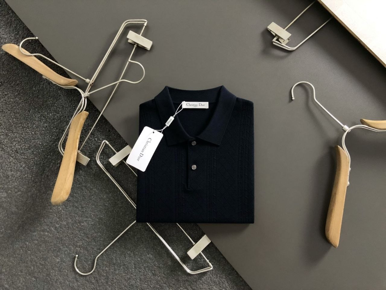 D1or Polo T-Shirt — Black image 3