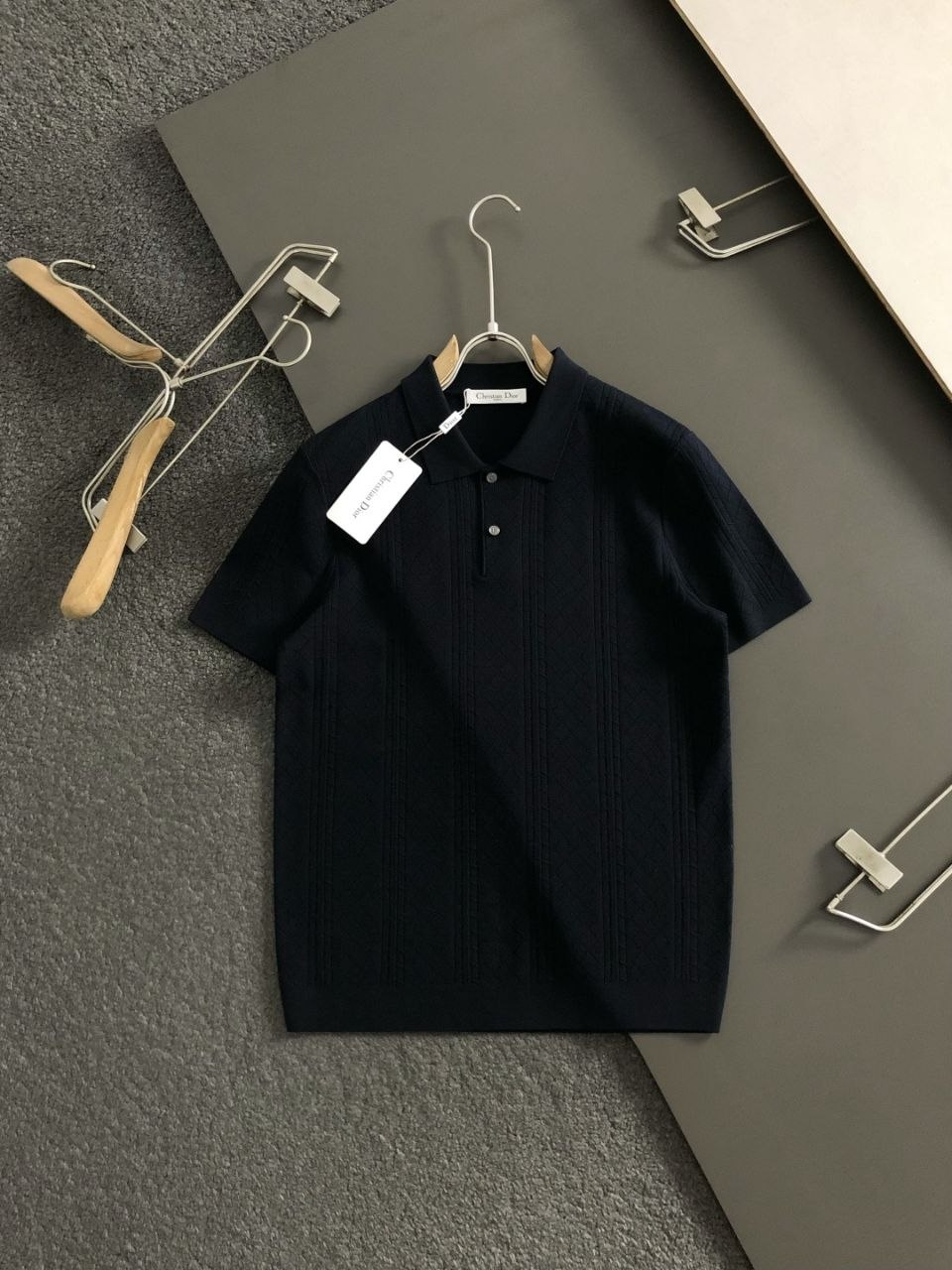 D1or Polo T-Shirt — Black image 7