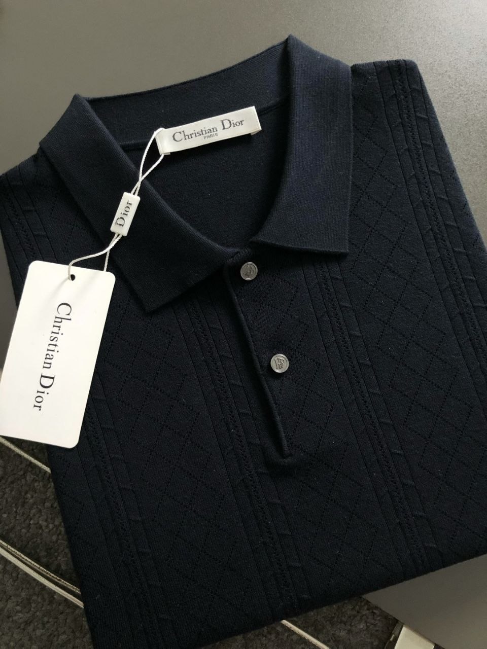 D1or Polo T-Shirt — Black image 8