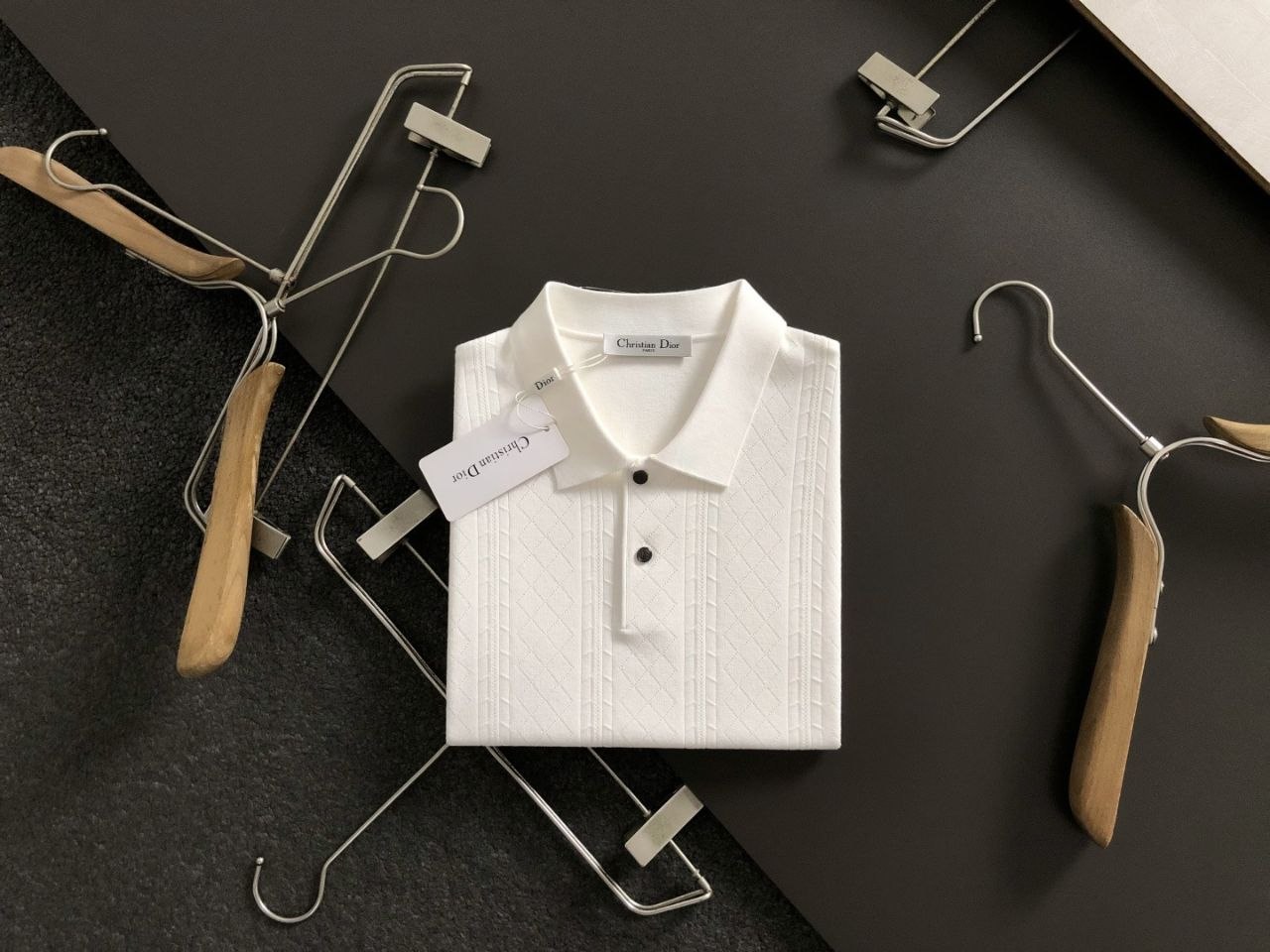 D1or Polo T-Shirt — Beige-Coffee-Wine image 2