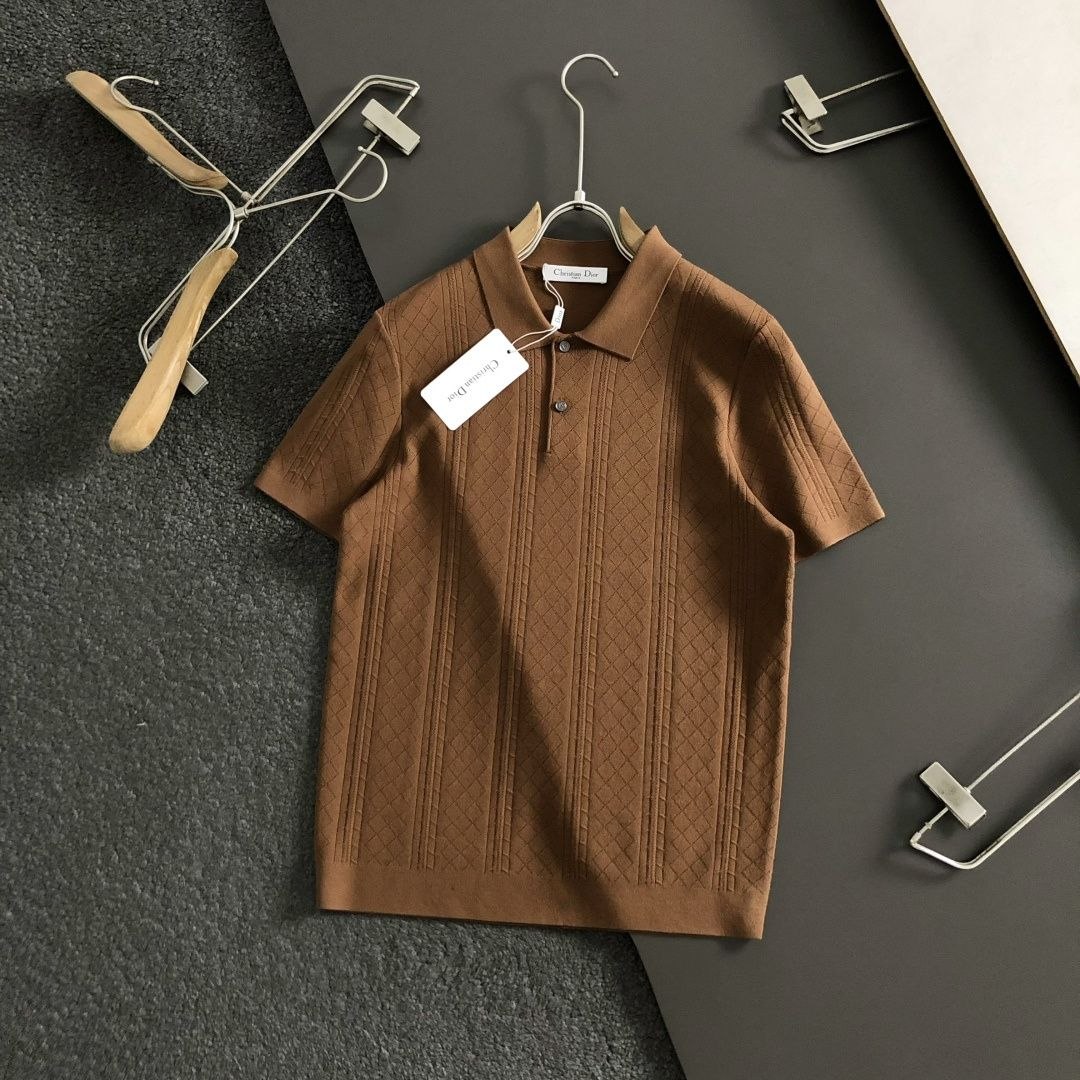 D1or Polo T-Shirt — Beige-Coffee-Wine image 6
