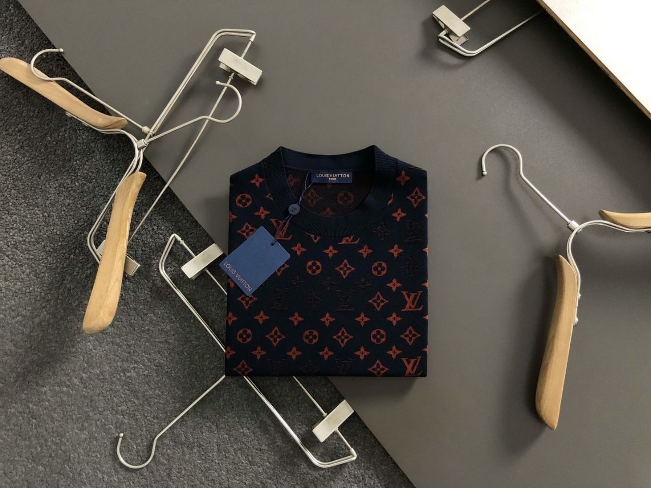 1V Wool Sweater-Tee — Black image 4