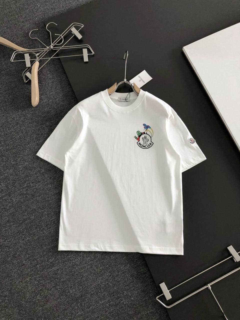 M0ncl3r Printed Round-Neck Tee