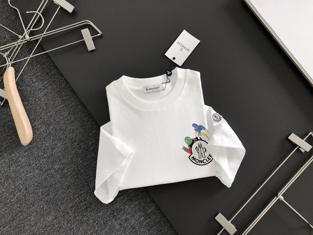 M0ncl3r Printed Round-Neck Tee image 9