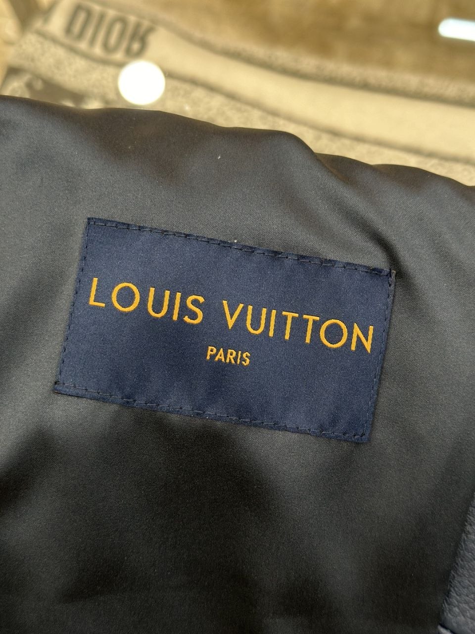 1V Colour-Block Stripe Leather Jacket image 7
