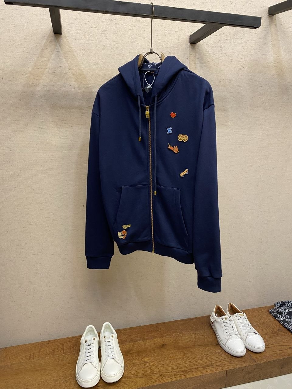 1V Jacquard CVD Zip Hoodie image 4