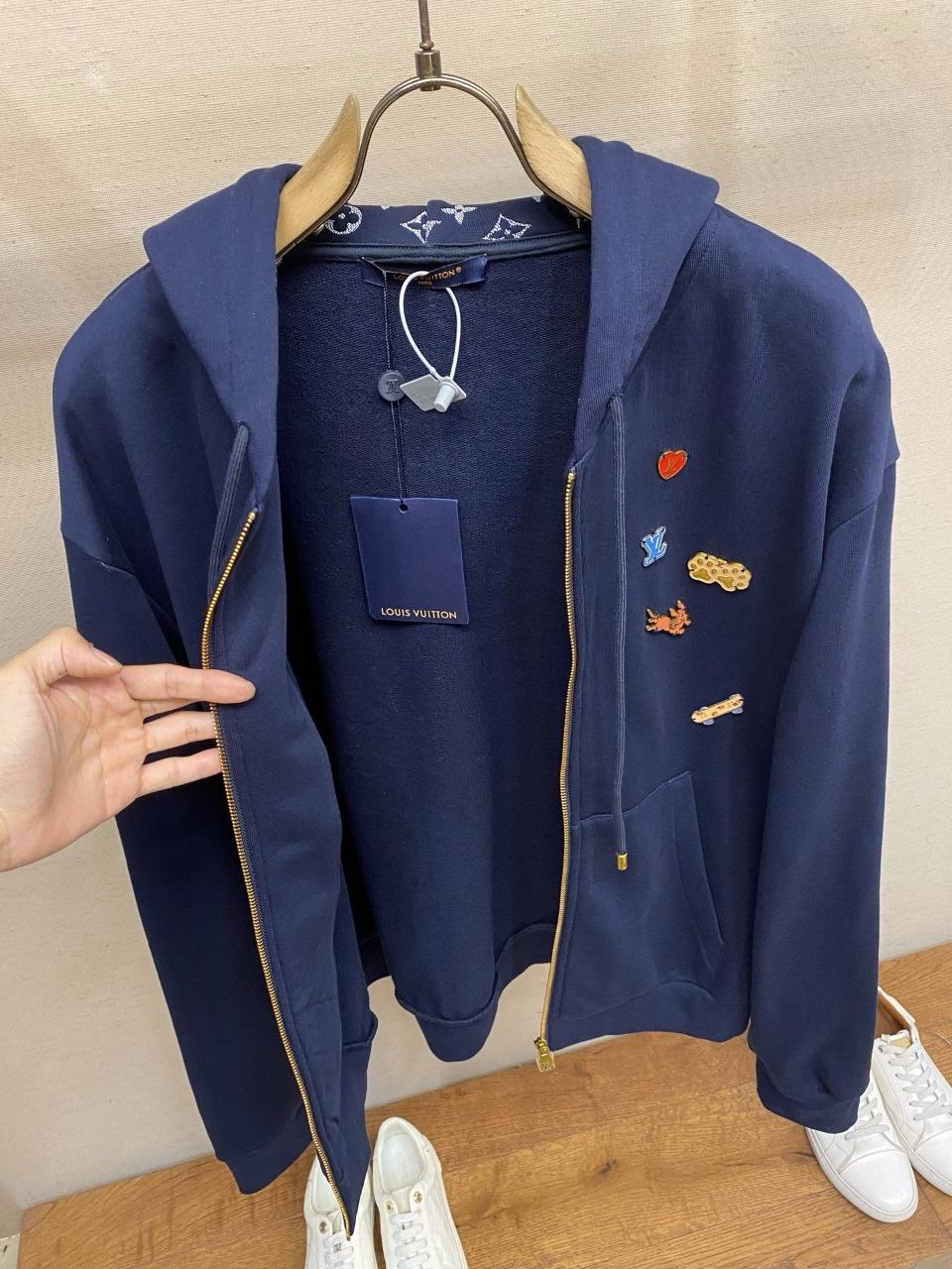 1V Jacquard CVD Zip Hoodie image 5