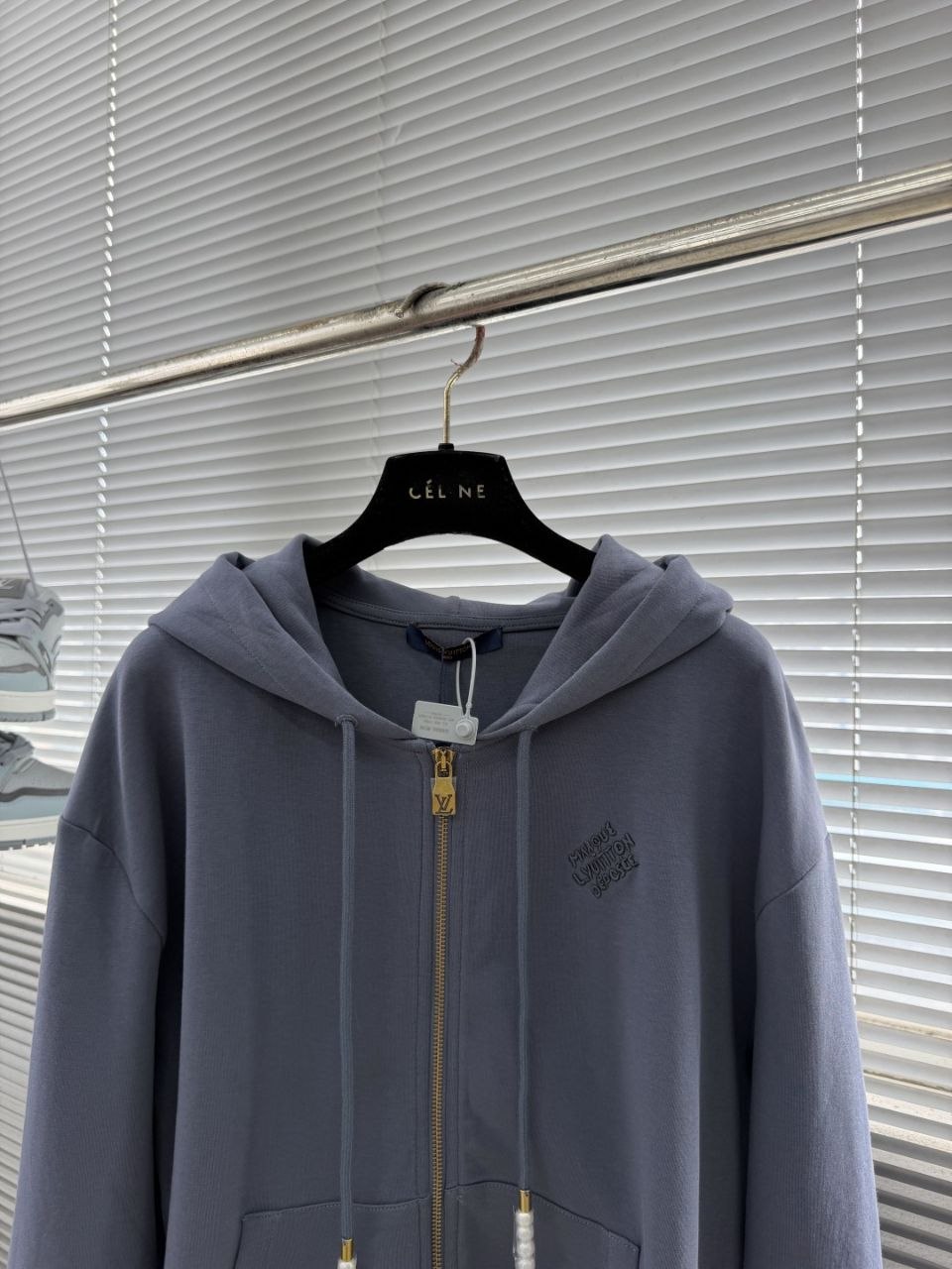 1V Embroidered Zip Knit Hoodie image 2