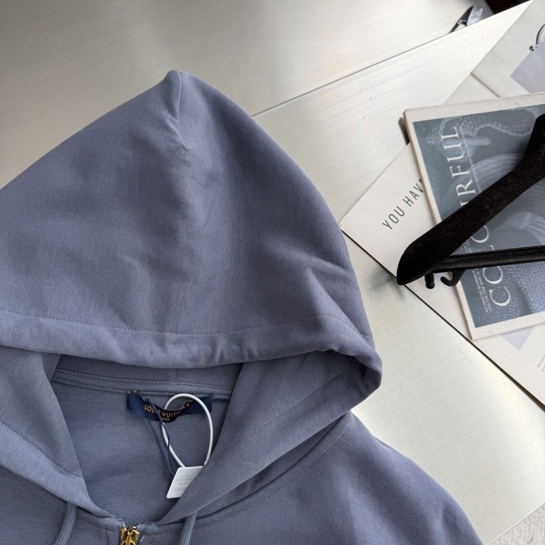 1V Embroidered Zip Knit Hoodie image 3