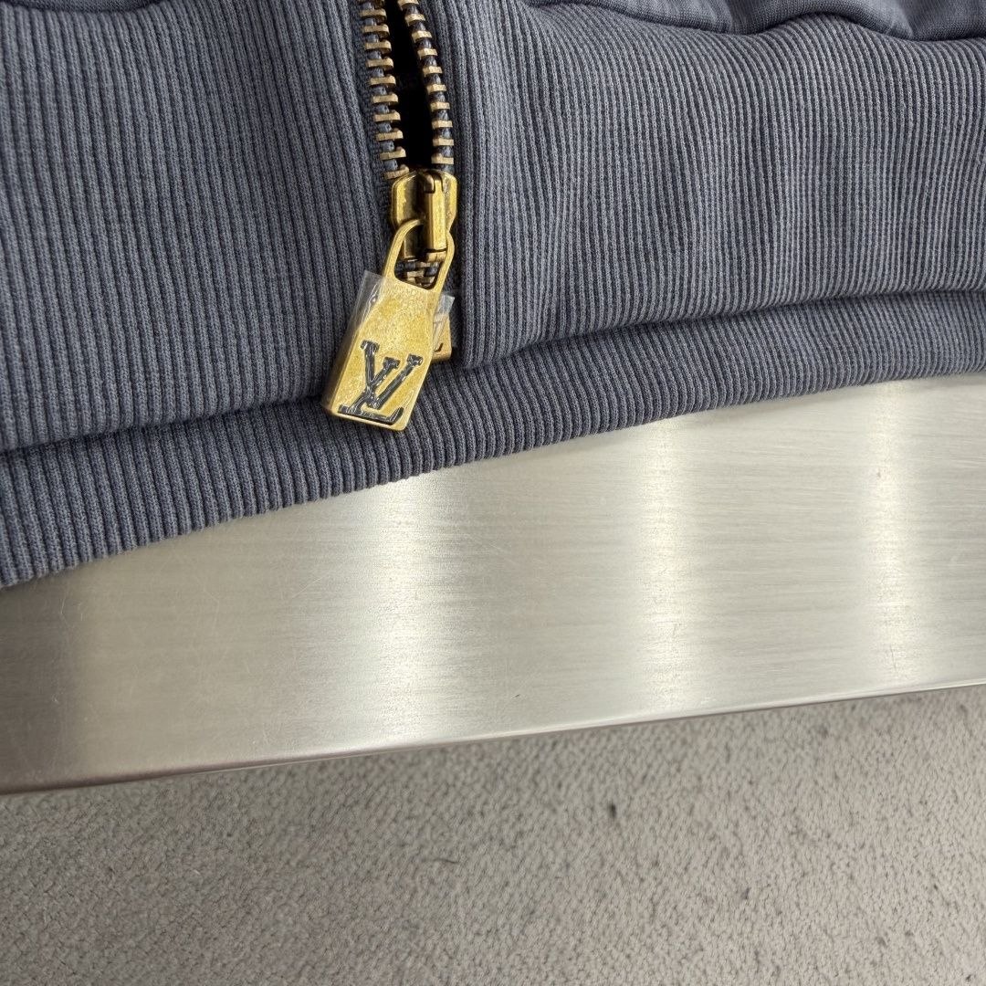 1V Embroidered Zip Knit Hoodie image 5