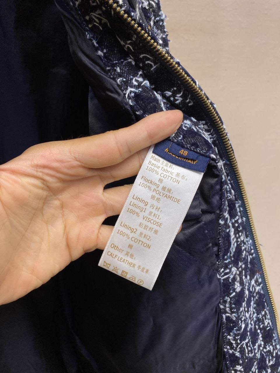 1V Hooded Fringe Denim Jacket image 9