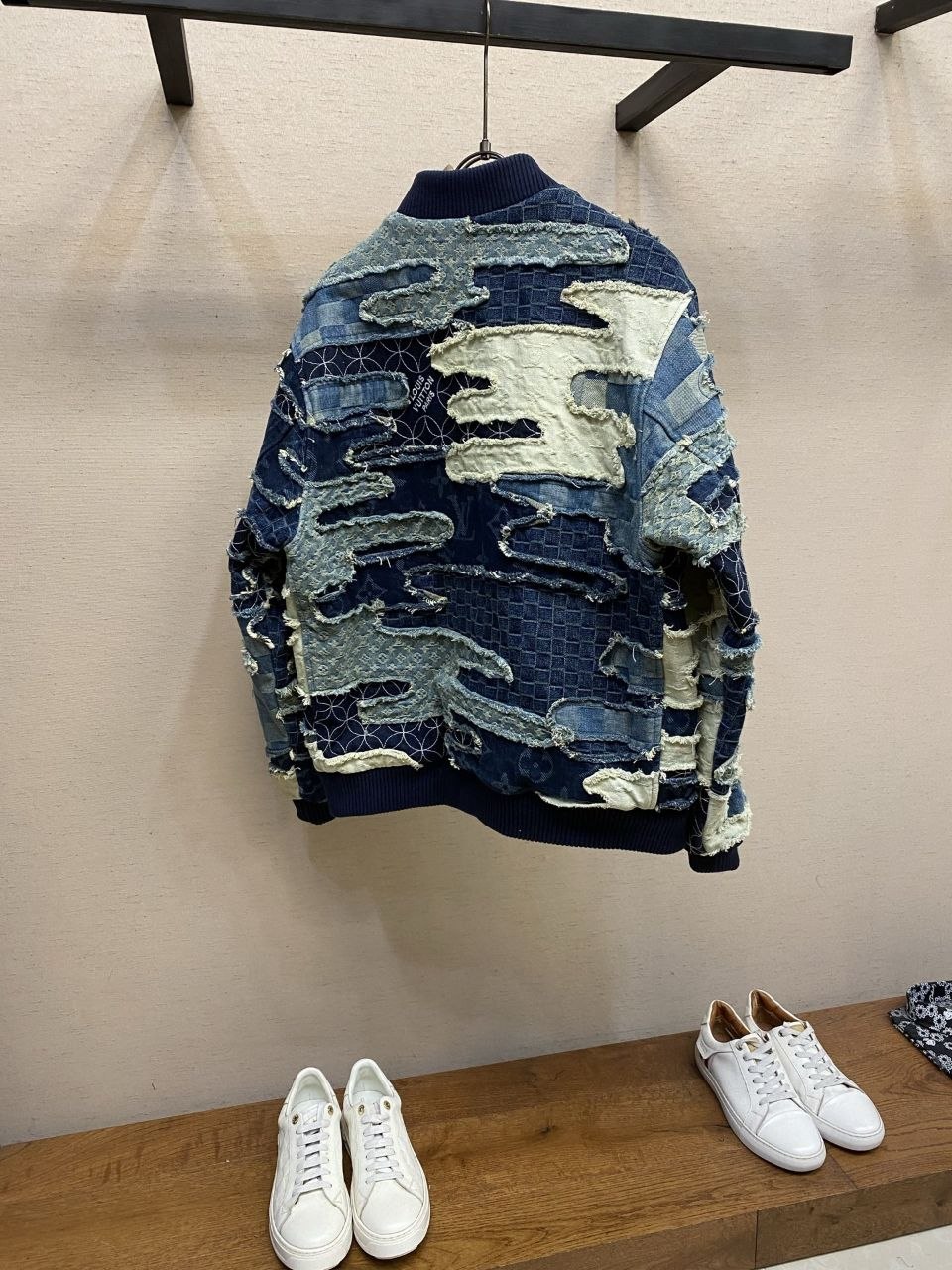 1V NIGO 26SS Patchwork Distressed Denim Jacket image 3