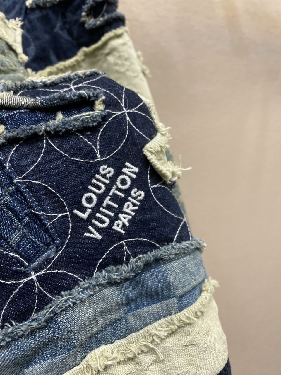 1V NIGO 26SS Patchwork Distressed Denim Jacket image 5