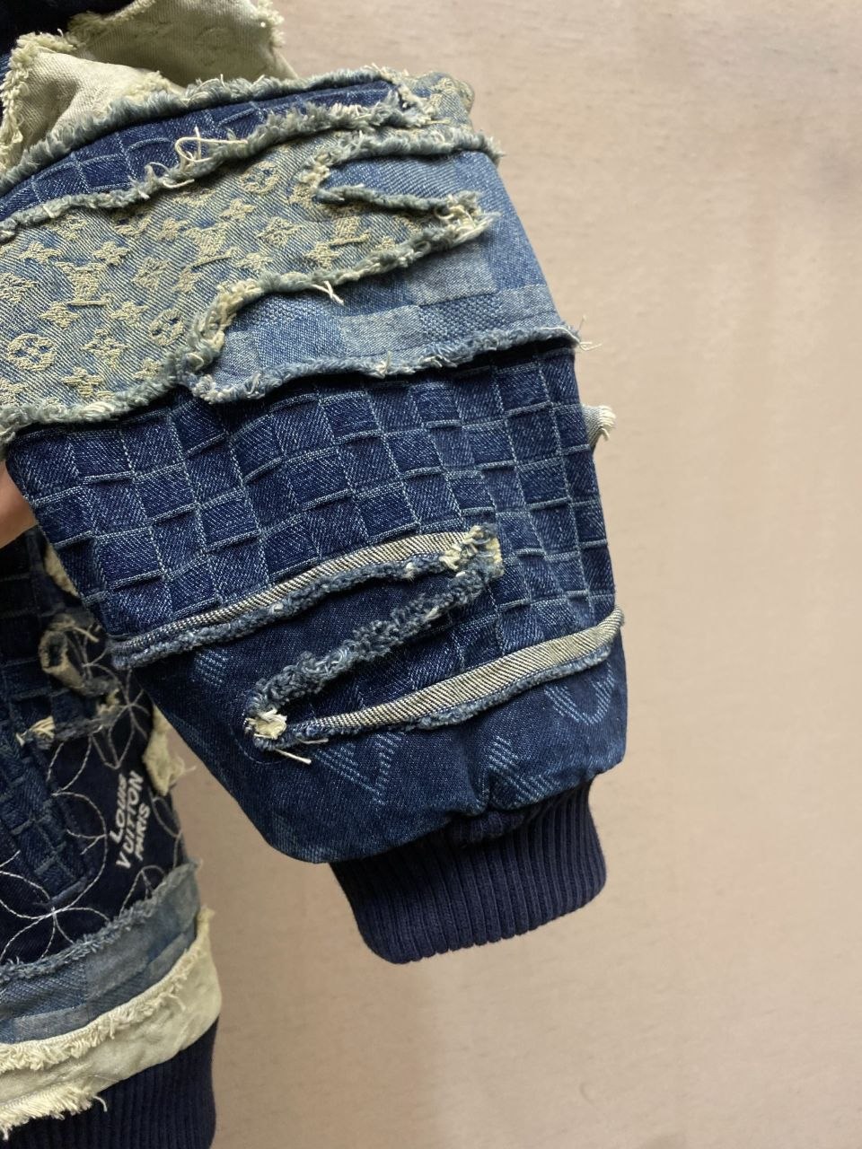 1V NIGO 26SS Patchwork Distressed Denim Jacket image 6