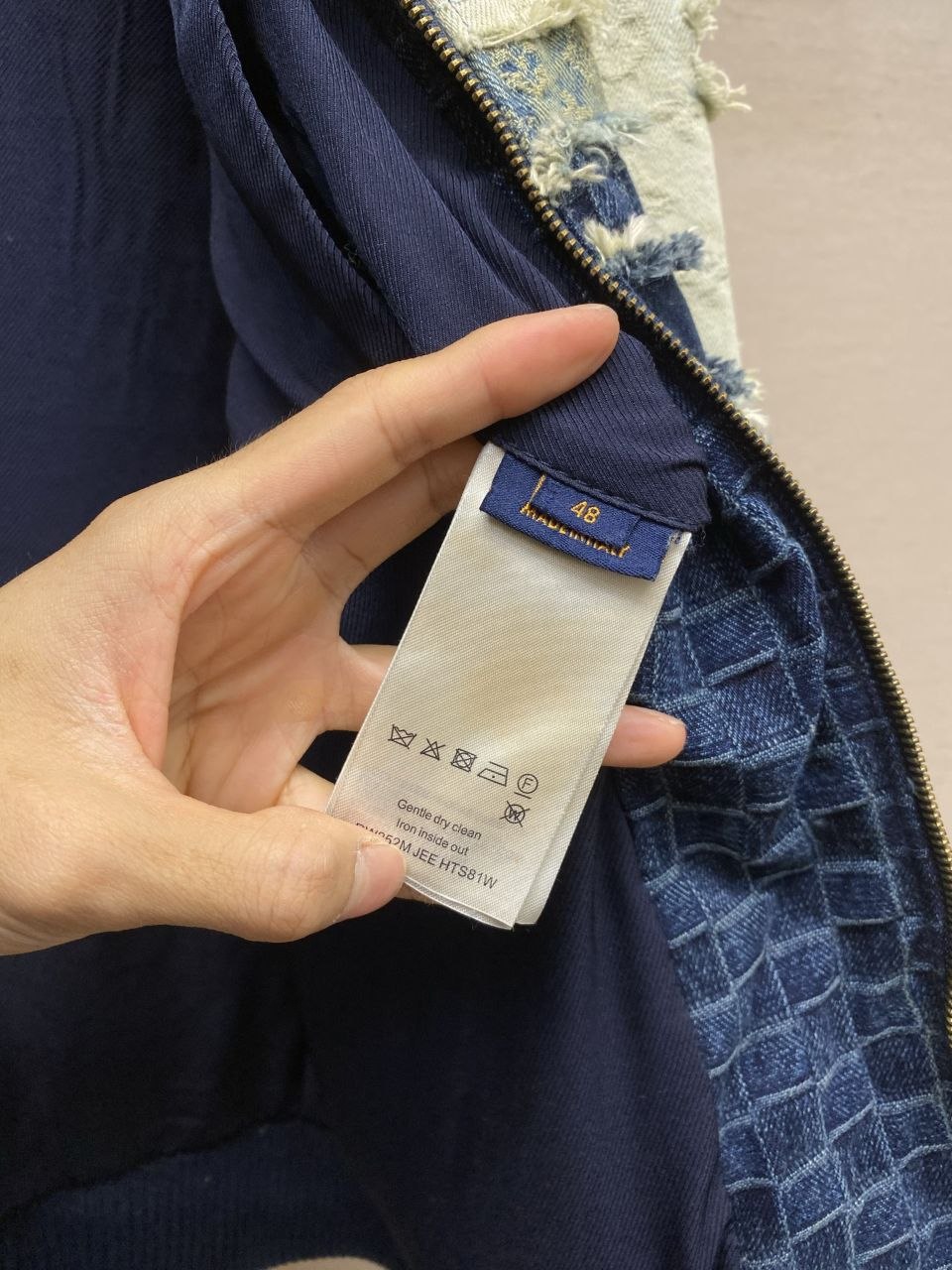 1V NIGO 26SS Patchwork Distressed Denim Jacket image 8