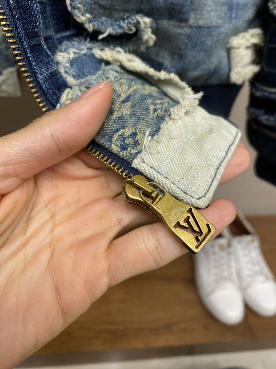 1V NIGO 26SS Patchwork Distressed Denim Jacket image 9